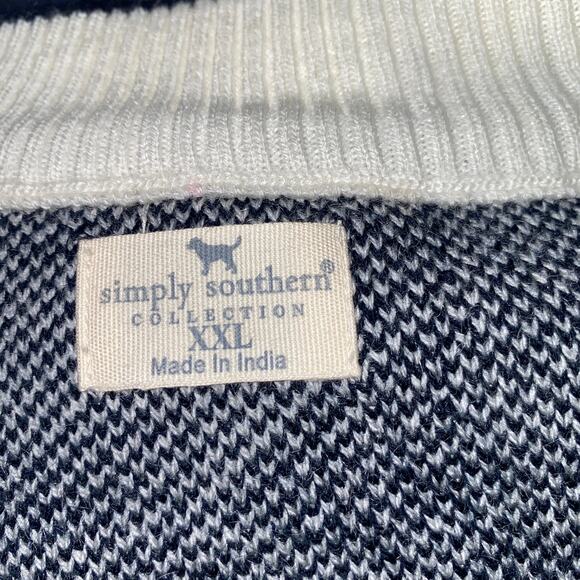 Simply Southern Cropped Turtle Cardigan NWT Size XXL - Picture 4 of 6